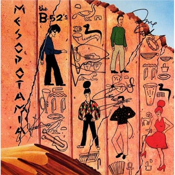 B-52's signed Mesopotamia album. GFA Authenticated