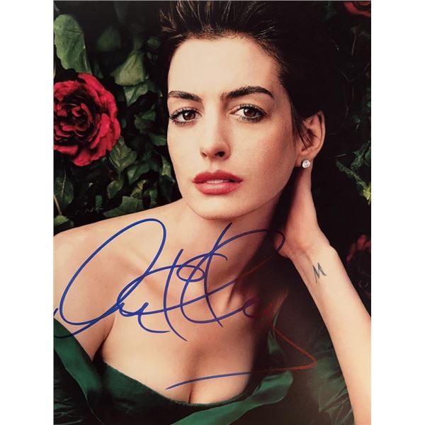 Anne Hathaway signed photo