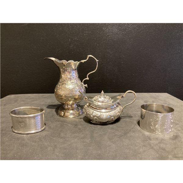 Four Piece Sterling Silver Items