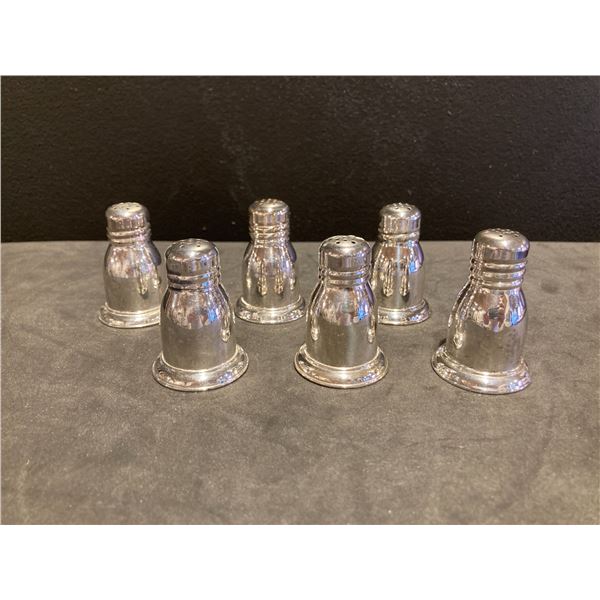 6pc Birks Sterling Silver Salt and Pepper Shakers
