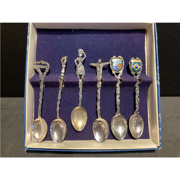 Brazil Silver Souvenir Spoon Set