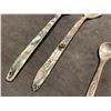 Image 2 : Navajo Silver Spoons with Mexican Alpaca Salad Servers