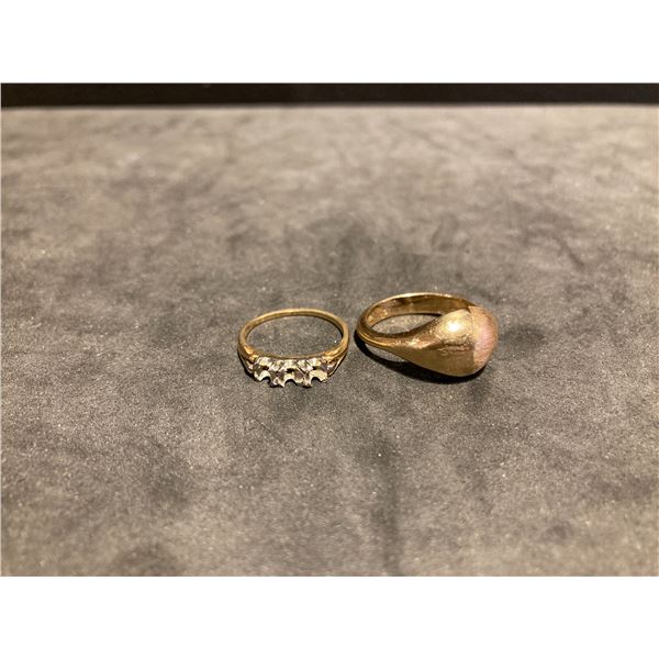 Pair of 14kt Gold Rings
