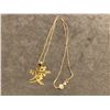 Image 1 : 14kt Gold Pendent and 10kt Gold Chain