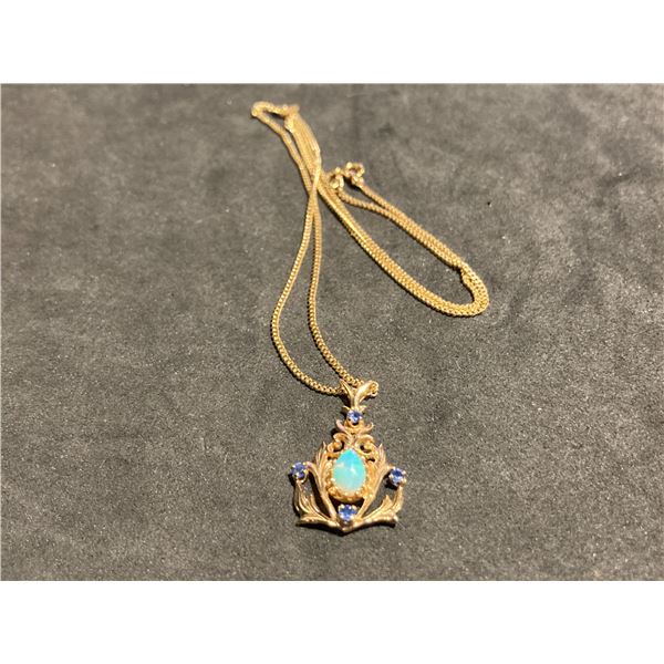 10kt Gold Chain and Pendent