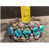 Image 4 : Vintage Southwest Silver and Turquoise Cuff Bracelet
