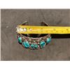 Image 5 : Vintage Southwest Silver and Turquoise Cuff Bracelet