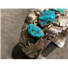 Image 7 : Vintage Southwest Silver and Turquoise Cuff Bracelet