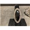 Image 5 : Vintage Southwest Silver and Onyx Cuff Bracelet and Ring