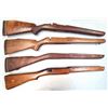 Image 1 : 4 Military Wood Stocks - 1 is P17 - As Shown