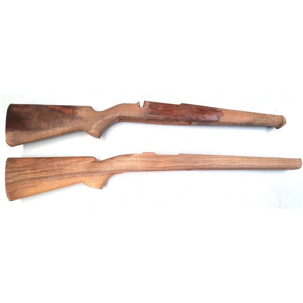 2 Unfinished Wood Stocks - May be Husqvarna
