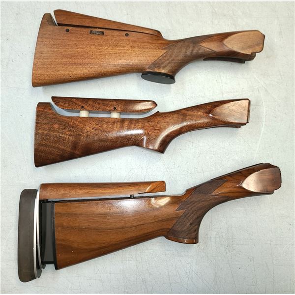 3 Adjustable Cheek Riser Shotgun Stocks - Wood as shown