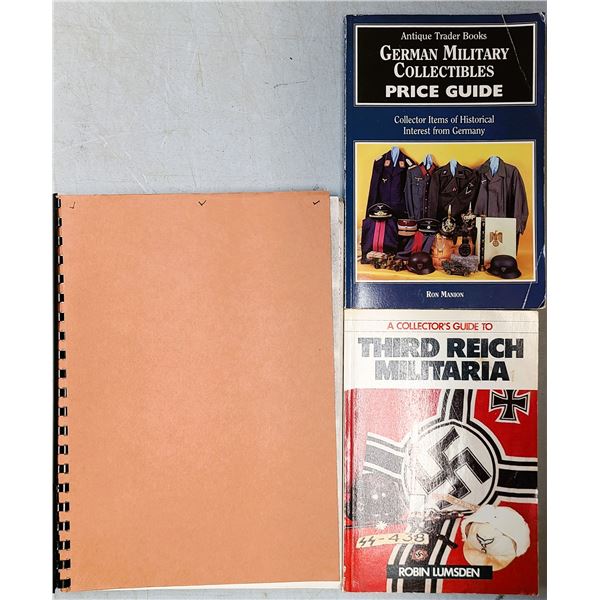 Nazi Germany WW2 Insignia, Militaria & Price Guide - 3 Books See List