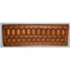 Image 1 : Hunter Brand No 506 Bullet Sleeve - Leather Holds 12 Rifle Rounds