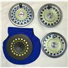 Image 1 : Fly Fishing Spare Spools 3 inch Metal x 4 c/w Spare Sleeve