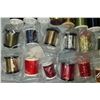 Image 2 : FLY Tying Materials - NEW - 49 Mixed Color Spools as Shown