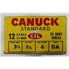 Image 2 : Canuck Collectible 12 ga Shotgun Ammo #4 Shot - 25 rds