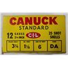 Image 2 : Canuck Collectible 12 ga Shotgun Ammo #6 Shot - 25 rds