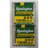 Image 2 : 22 WMR Win Mag Remington 40 gr Jacketed Hollow Point - 100 rds