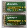 Image 1 : 22 WMR Win Mag Remington 40 gr Jacketed Hollow Point - 100 rds