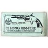 Image 2 : Very Scarce 32 LONG RIMFIRE Navy Arms Excellent Ammo - 50 rds