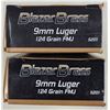 Image 1 : 9 mm Blazer Brass 124 gr FMJ - 100 rds
