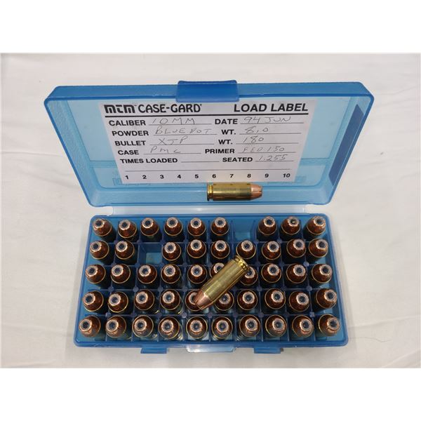 10 mm RELOAD Hornady XTP 180 gr - 150 rds