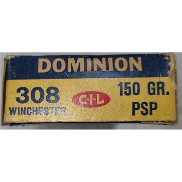 308 Win Dominion Vintage 150 gr Ammo - 20 rds