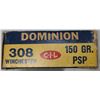 Image 1 : 308 Win Dominion Vintage 150 gr Ammo - 20 rds