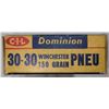 Image 1 : 30-30 Win Dominion Vintage 150 gr Ammo - 20 rds