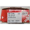 Image 1 : 30 Cal Hornady 180 gr Interlock BULLETS - 100 rds
