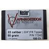 Image 1 : 22 Cal Nosler Armageddon 55 gr FB Tipped - 100 rds