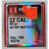 Image 2 : 22 Cal Hornady BTHP Match 68 gr  - 100 rds