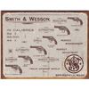 Image 1 : Smith & Wesson S&W Firearms Tin Sign - NEW - 16 x 13 Inch