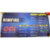 Image 1 : Federal Rimfire Ammunition Vinyl Dealer Sign - 47 x 24 inch NEW
