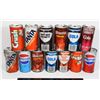 Image 1 : 13 OLD 10 OZ. POP CANS.