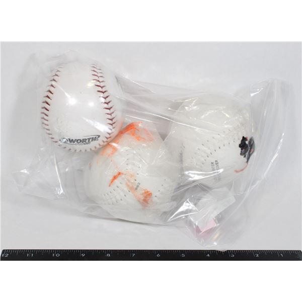 THREE NEW SOFTBALLS, TWO ARE COOPER