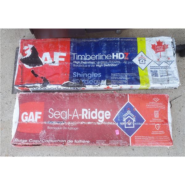 GAF SEAL A RIDGE RIDGE CAP AND GAF TIMBERLINE HDZ
