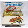 Image 1 : 3 BOARD GAMES - 1970 CONCENTRATION, 1969 SMESS,