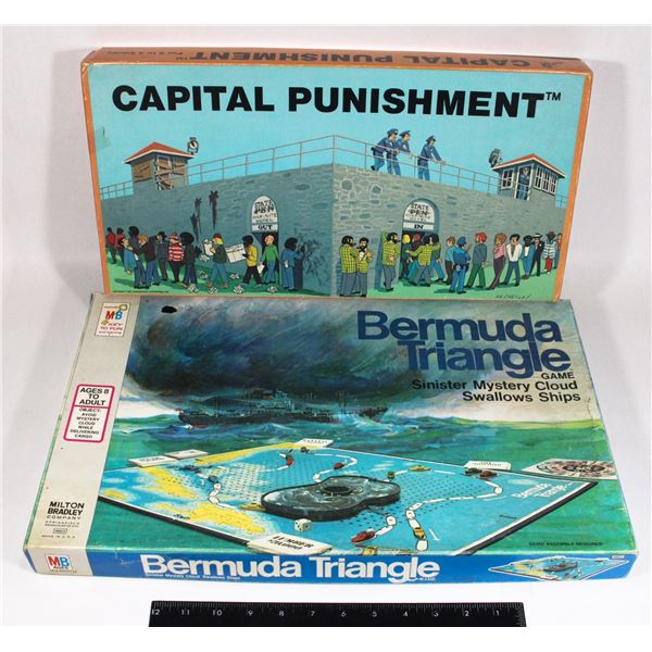 2 BOARD GAMES - 1975 BERMUDA TRIANGLE & 1981