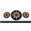 Image 1 : 3 NATIVE BEADED MEDALLION PATCHES