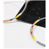 Image 2 : NATIVE BEADED DANGLE HOOP EARRINGS