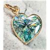 Image 2 : 10K YELLOW GOLD MOISSANITE 1.9CT PENDANT