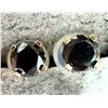 Image 2 : 14K YELLOW GOLD BLACK DIAMOND 0.64CT EARRINGS