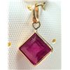 Image 3 : 10K YELLOW GOLD RUBY 1.7CT PENDANT