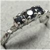 Image 2 : SILVER SAPPHIRE 0.3CT RING