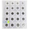 Image 1 : 20 COINS ALL FRANCE  PAGE 2 OF 3 NO DUPLICATES SET