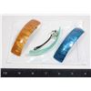 Image 1 : NEW 3 PCE SET OF ACRYLIC FRENCH CLIPS