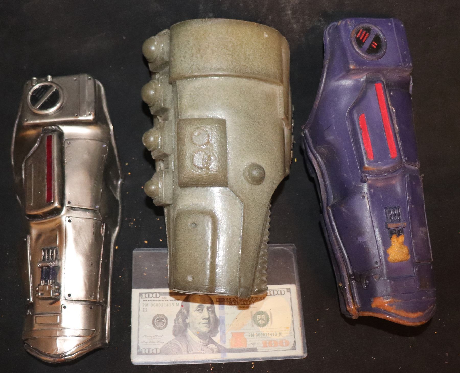 NO RESERVE SUPER HERO GAUNTLET WEAPONS LOT OF 3
