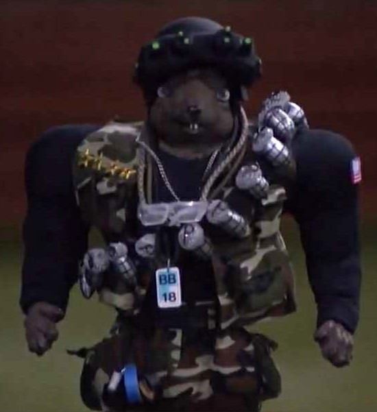 Squirrel Rambo BIG BROTHER BENNY THE BB SQUIRREL RAMBO RANGER SOLDIER SCREEN MATCHED